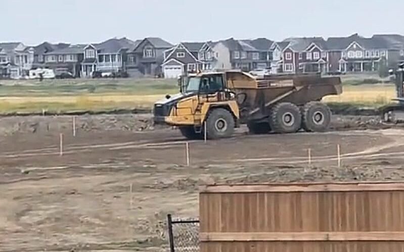 Hauling next to a new community
